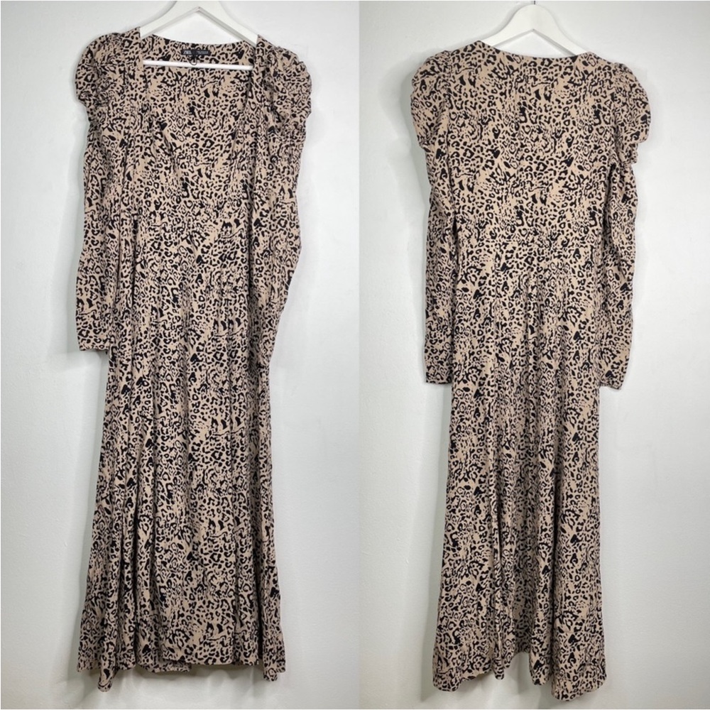 Zara Leopard Midi Dress
